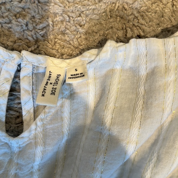 Rachel Zoe Janie and Jack gold and white swim cover up - Picture 3 of 3